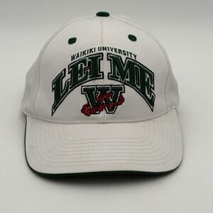 Vintage Top of the World Waikiki University LEI ME Hat Snapback White